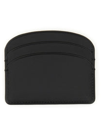 A.P.C Women's Demi Lune Card Holder Black