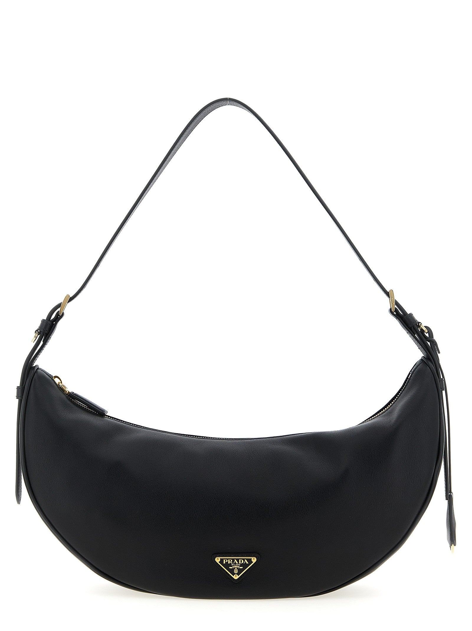 PRADA Demi Lune Shoulder Bag Black