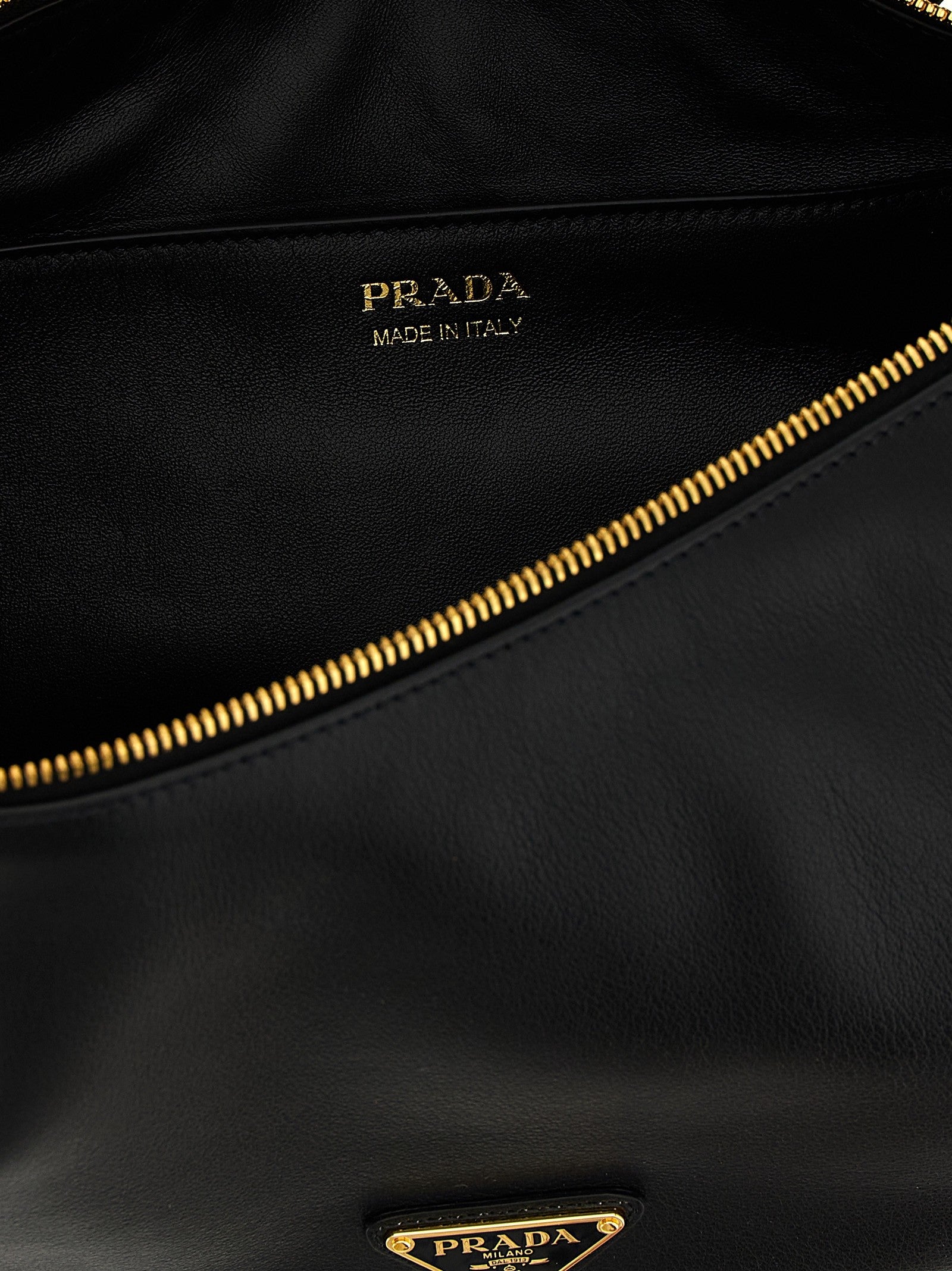 PRADA Demi Lune Shoulder Bag Black