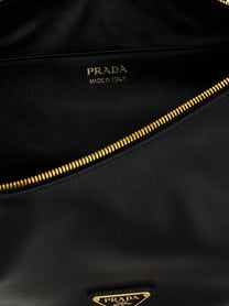 PRADA Demi Lune Shoulder Bag Black