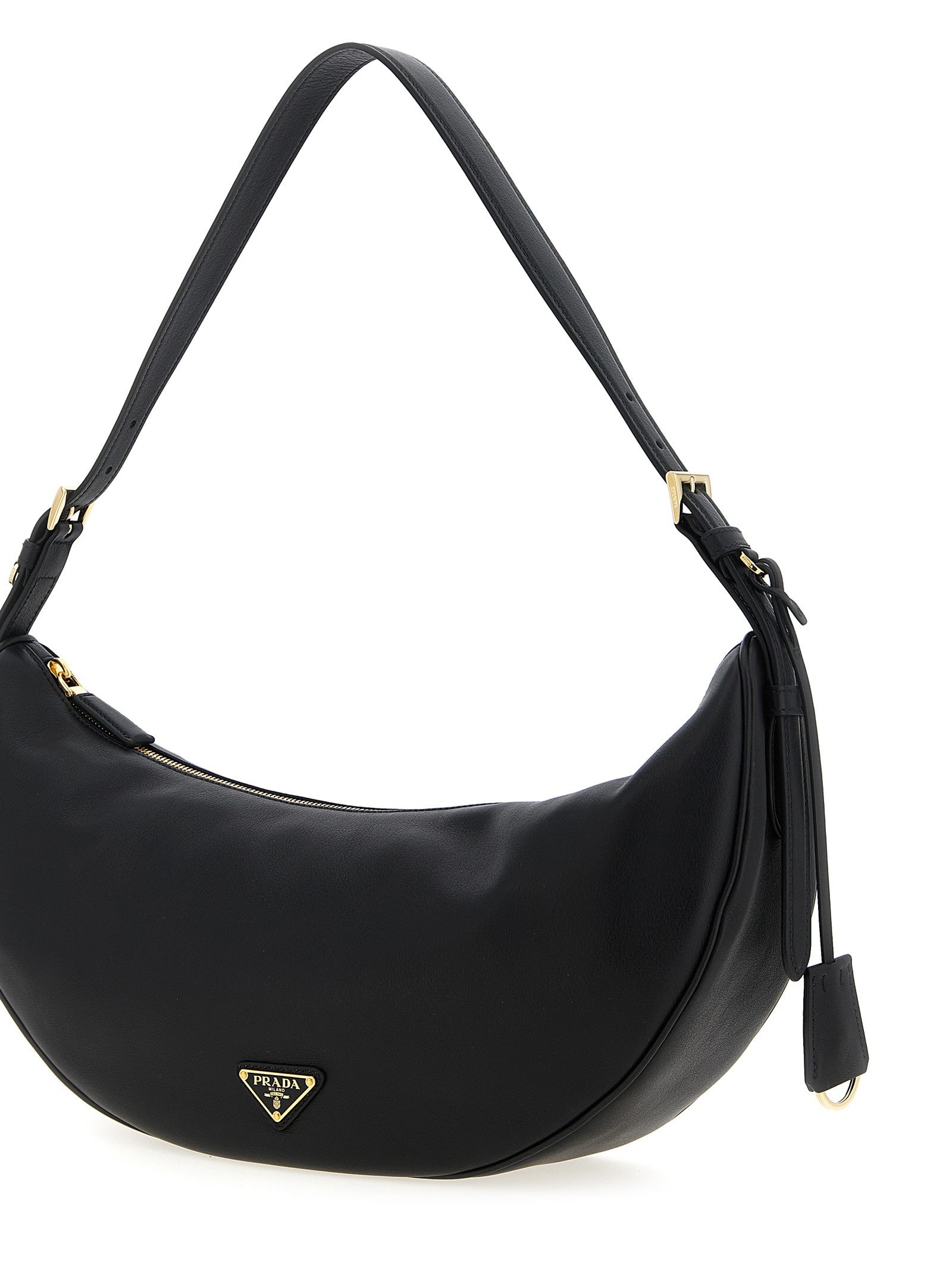 PRADA Demi Lune Shoulder Bag Black