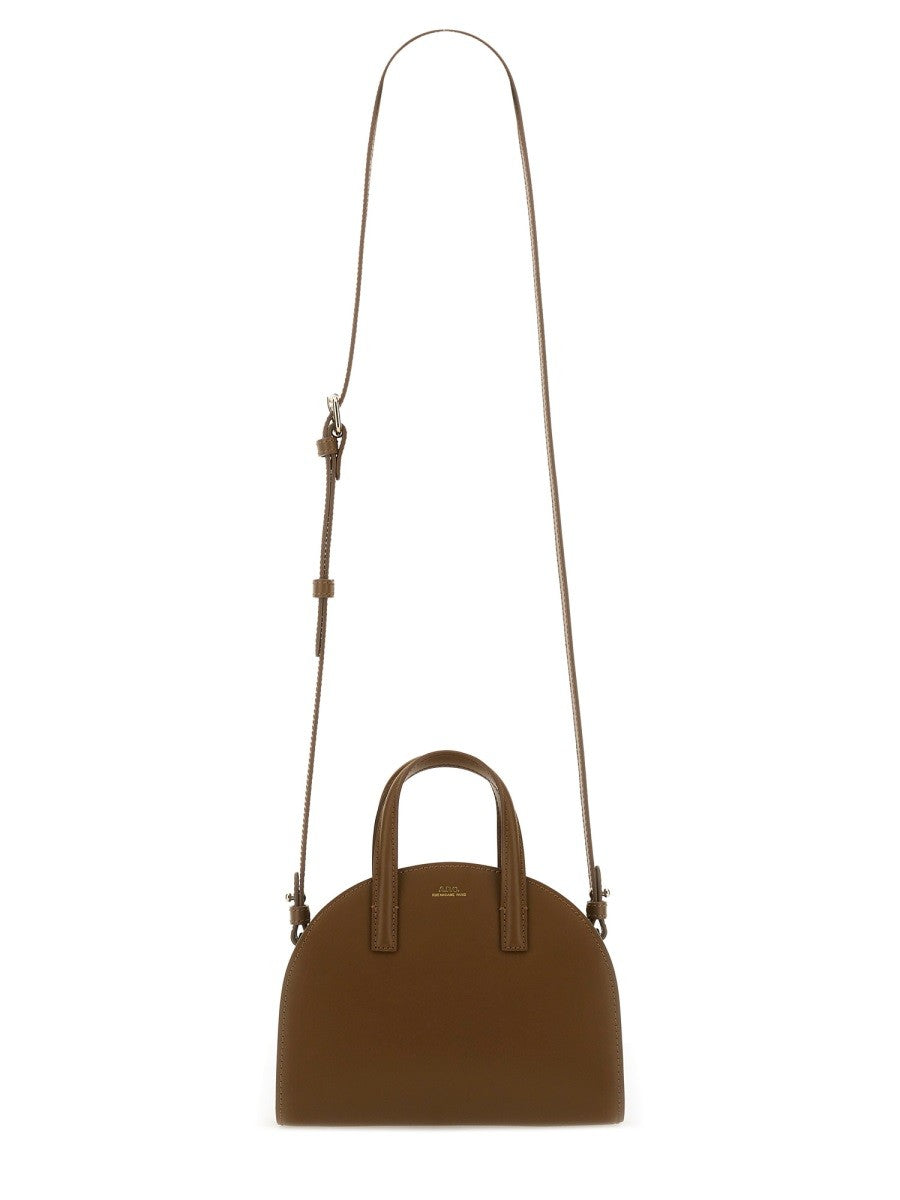 A.P.C Women's Demi Lune Tote Bag Small Brown
