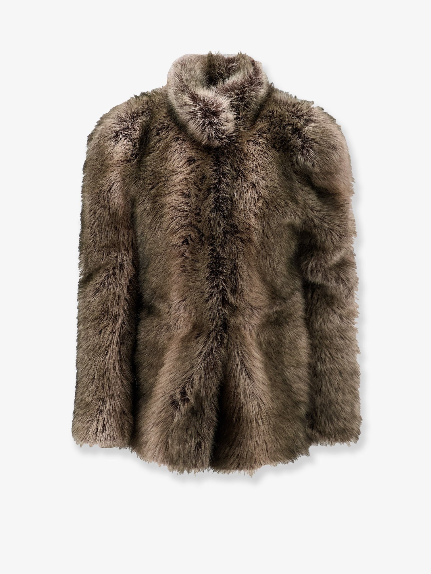 The Frankie Shop Women's Denia Faux Fur Cinched Jacket Beige