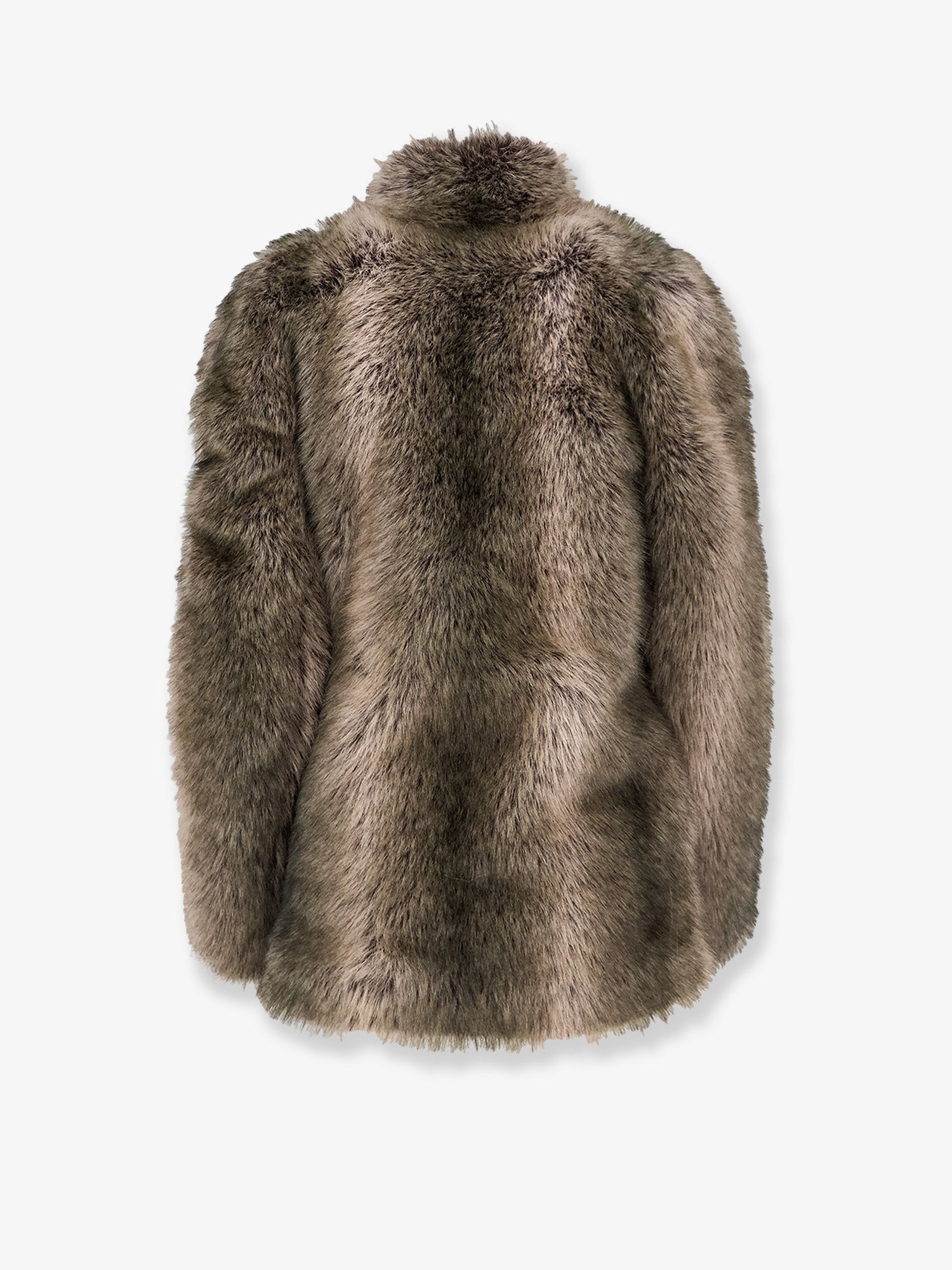 The Frankie Shop Women's Denia Faux Fur Cinched Jacket Beige