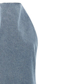 Magda Butrym Denim Dress Dress Blue