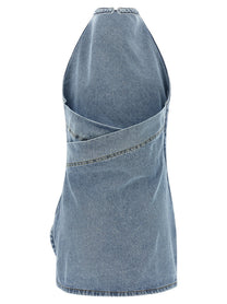 Magda Butrym Denim Dress Dress Blue