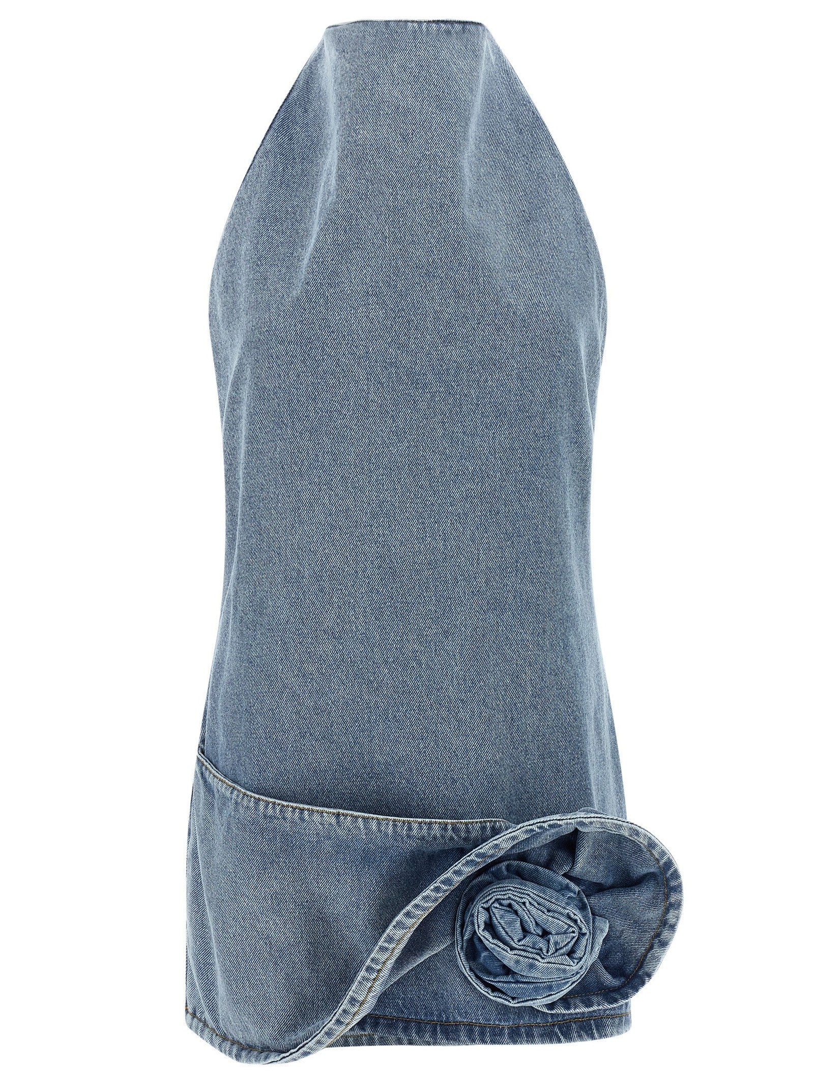 Magda Butrym Denim Dress Dress Blue