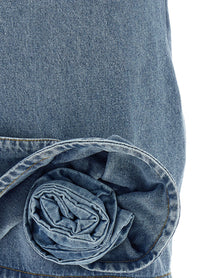 Magda Butrym Denim Dress Dress Blue