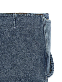 Magda Butrym Denim Skirt Skirt Blue