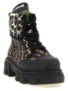 Ganni Denim Ankle Boots Gold, view 2