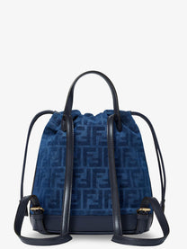 Fendi Women's Denim Backpack Grey