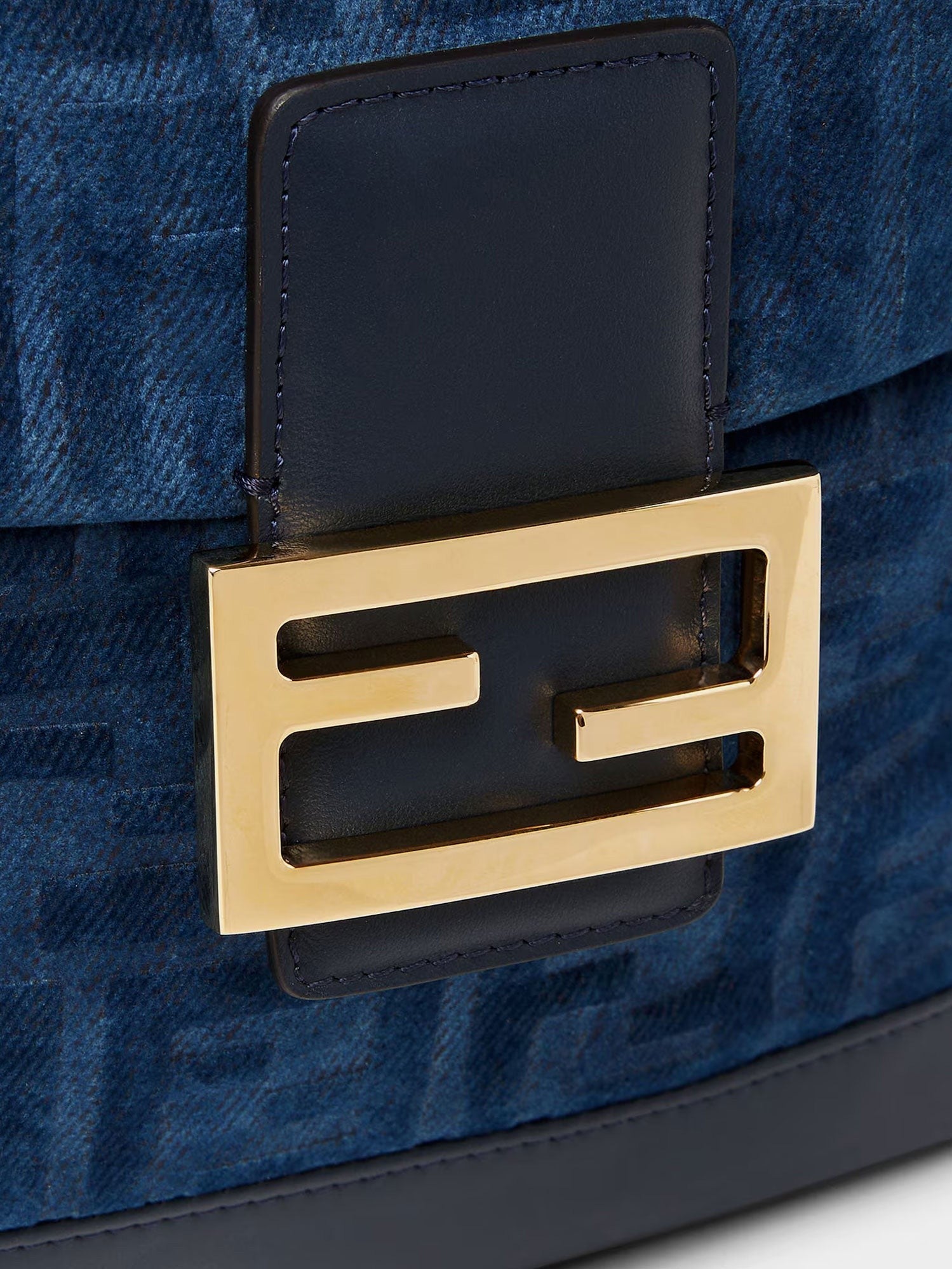 Fendi Women's Denim Backpack Grey