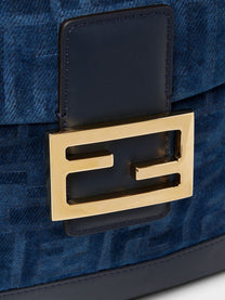 Fendi Women's Denim Backpack Grey
