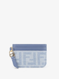 Fendi Women's Baguette Card Holder Blue