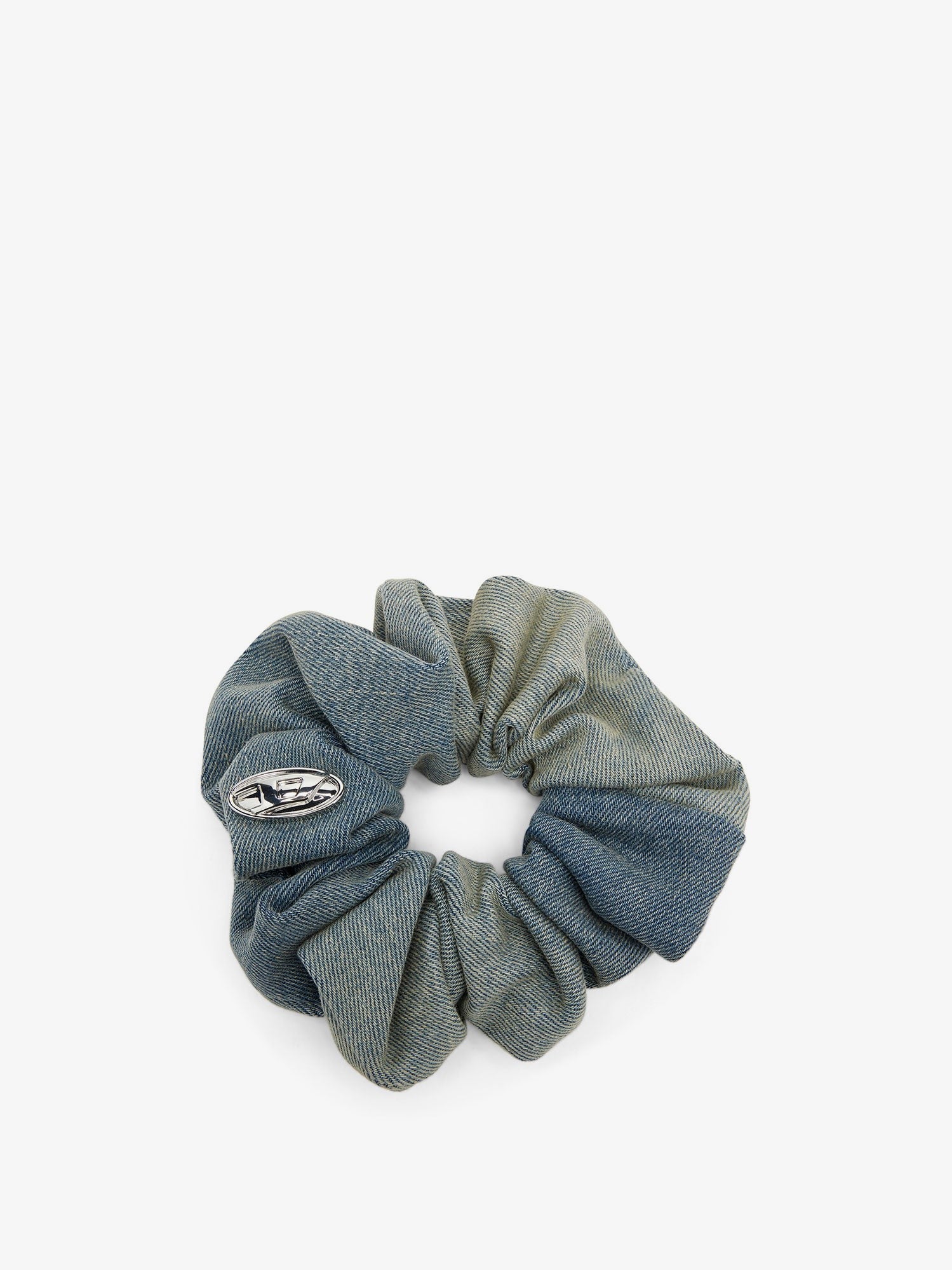 Diesel Women's Denim Bangle Scrunchie Hair Tie Blue