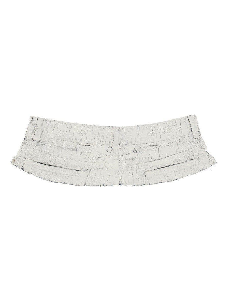 MM6 Maison Margiela Women's Denim Belt White MM6 Maison Margiela
