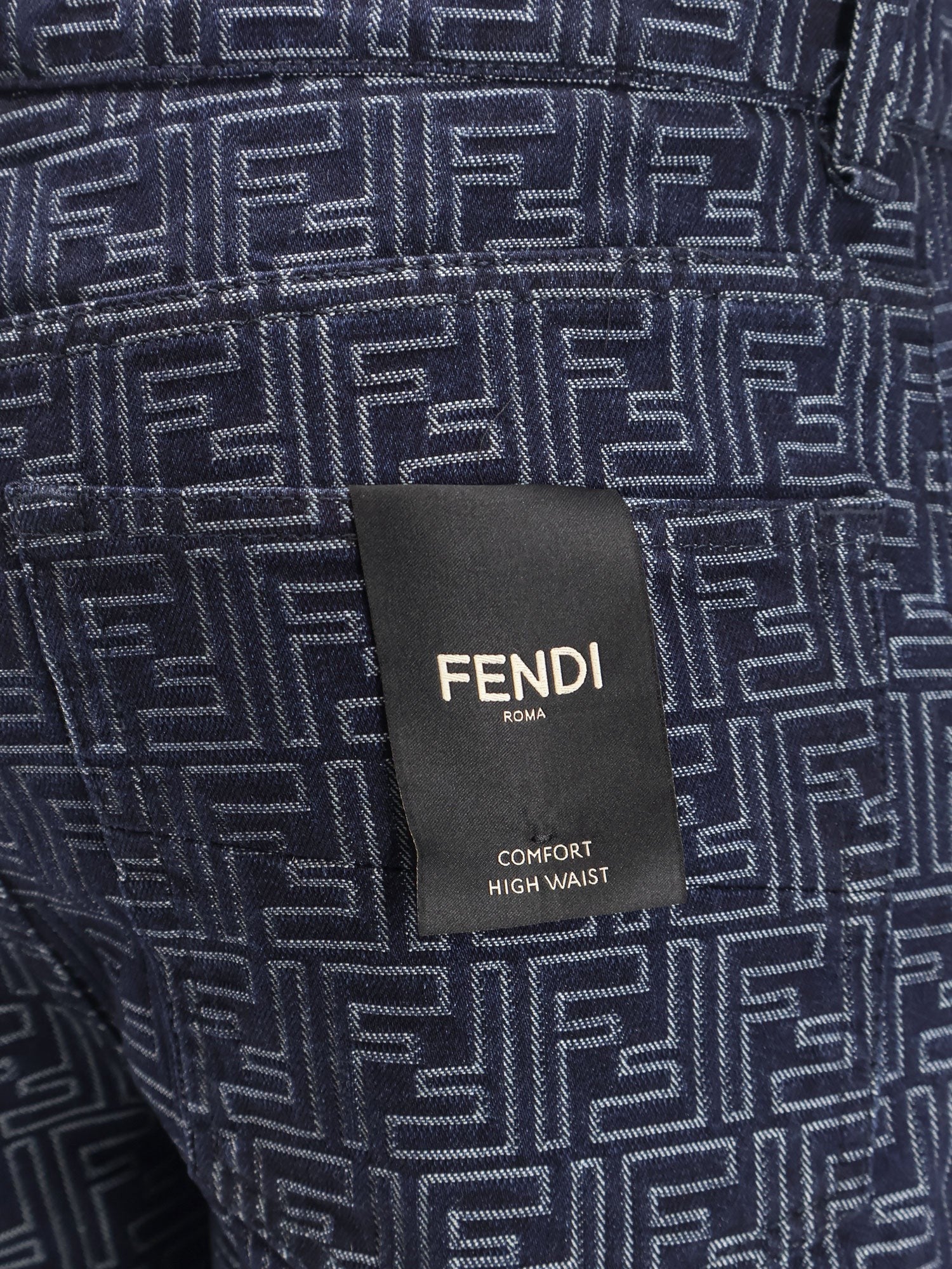 Fendi Men's Denim Bermuda Shorts Blue