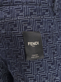 Fendi Men's Denim Bermuda Shorts Blue