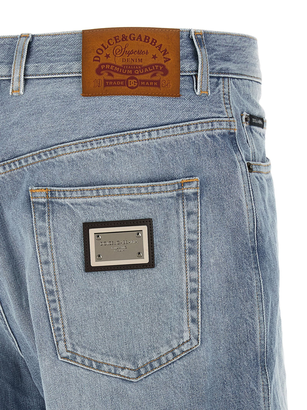 Dolce &amp; Gabbana Denim Bermuda Shorts Blue