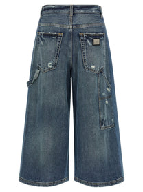 Dolce &amp; Gabbana Denim Bermuda Shorts Blue