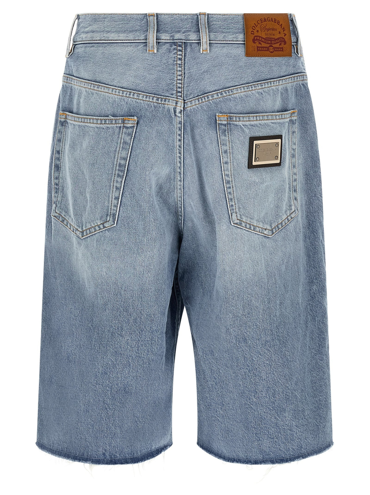Dolce &amp; Gabbana Denim Bermuda Shorts Blue
