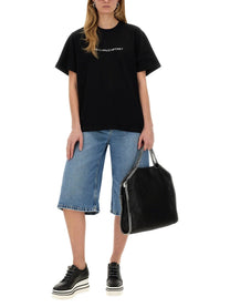 Stella McCartney Women's Denim Bermuda Shorts Blue