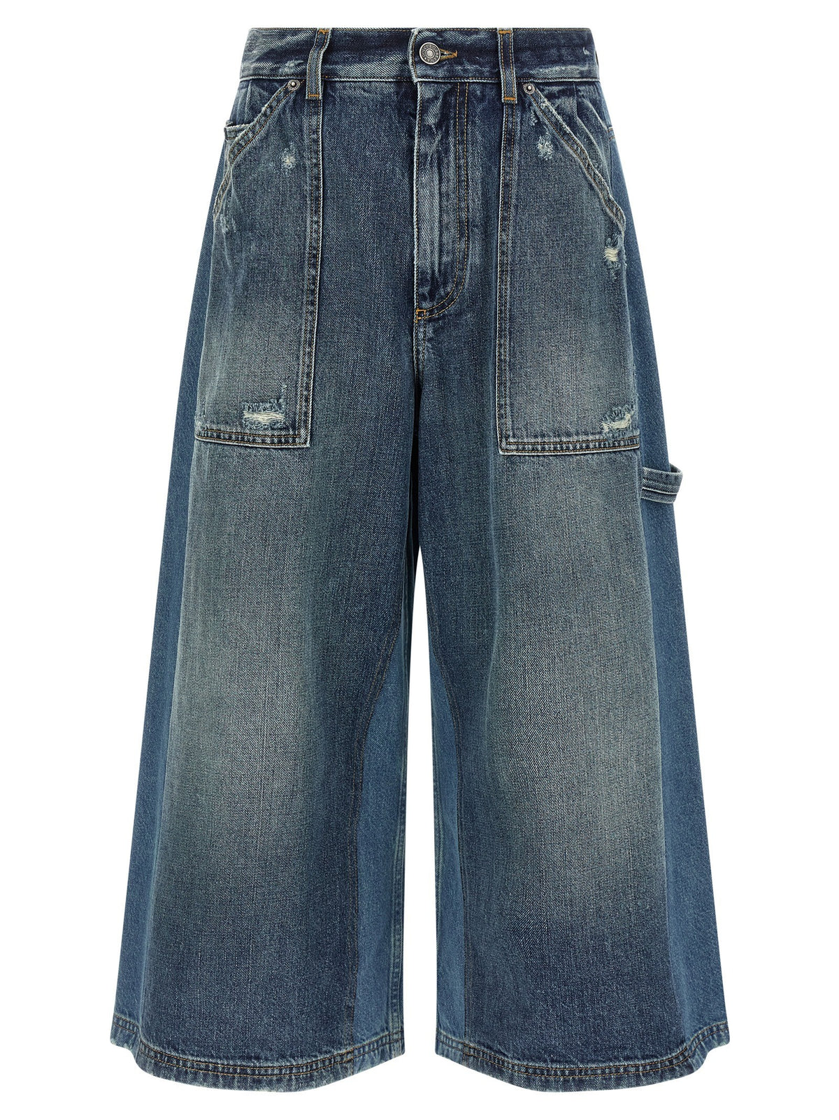Dolce &amp; Gabbana Denim Bermuda Shorts Blue