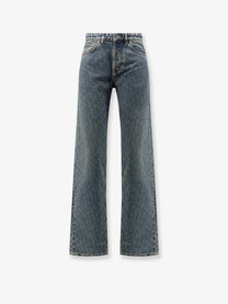 Dior Women's Denim Blue Jeans Pattern
