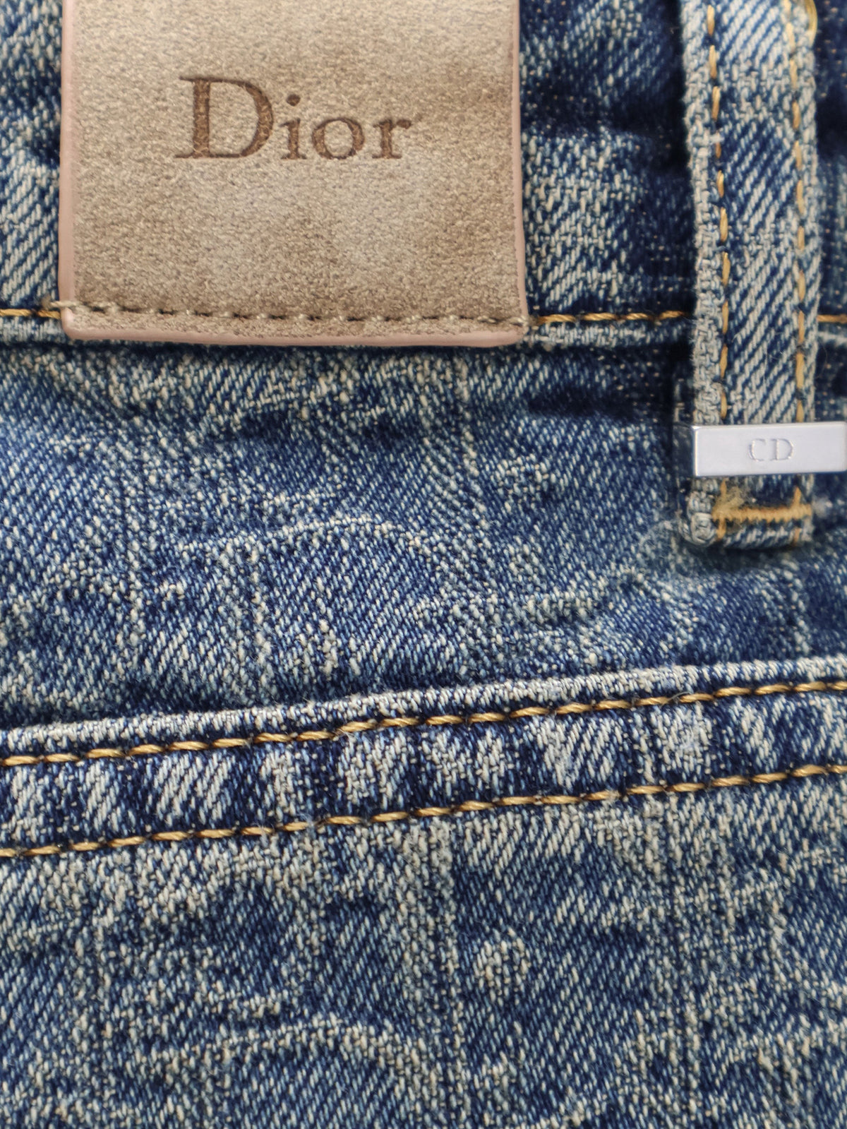 Dior Women's Denim Blue Jeans Pattern
