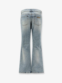 Miu Miu Women's Denim Blue Jeans Blue, view 2