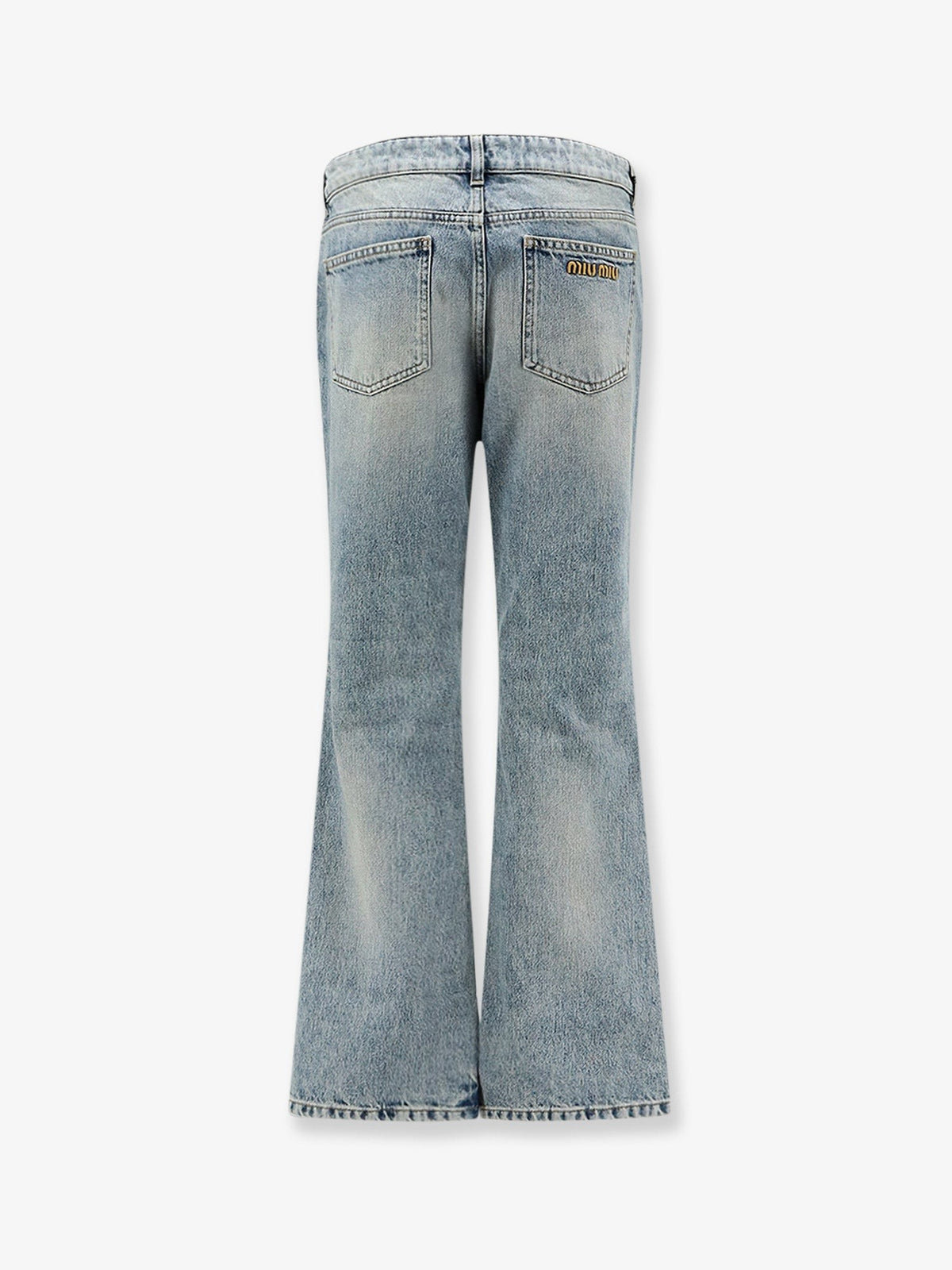Miu Miu Women's Denim Blue Jeans Blue, view 2