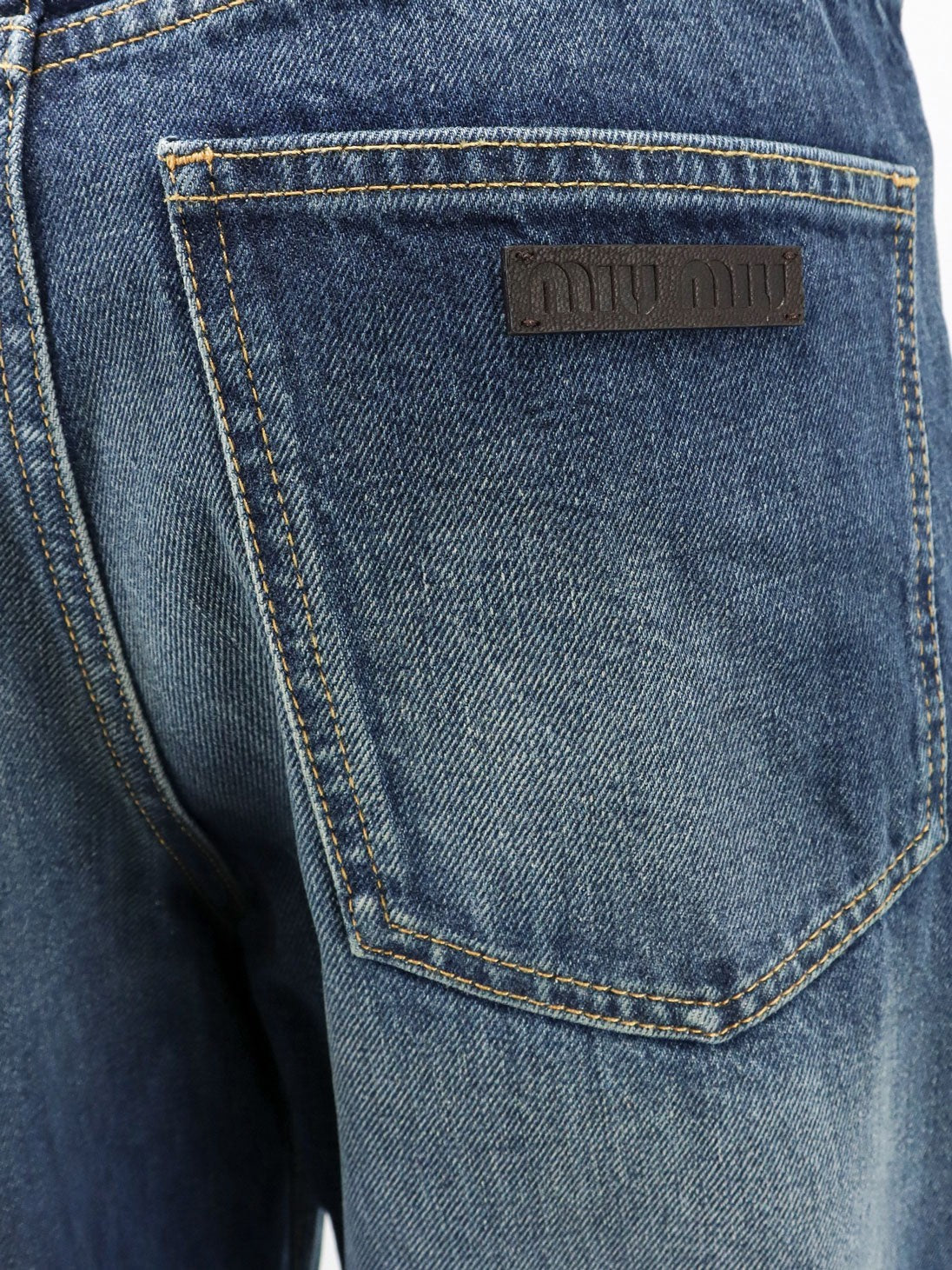 Miu Miu Women's Denim Blue Jeans Blue, view 3