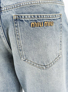 Miu Miu Women's Denim Blue Jeans Blue, view 3