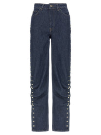ROTATE Birger Christensen Denim Buttoned Jeans Blue