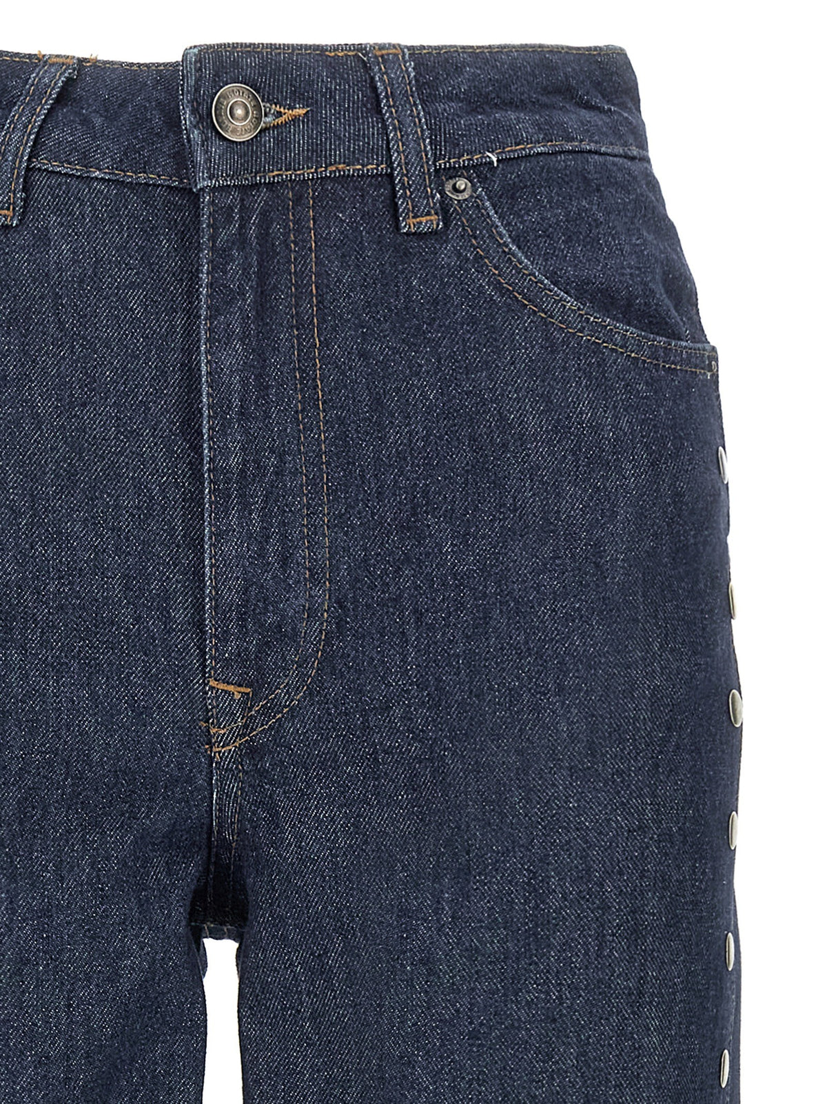 ROTATE Birger Christensen Denim Buttoned Jeans Blue, view 3
