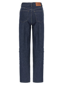 ROTATE Birger Christensen Denim Buttoned Jeans Blue, view 2