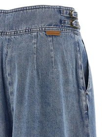 Zimmermann Denim Culotte Jeans Blue