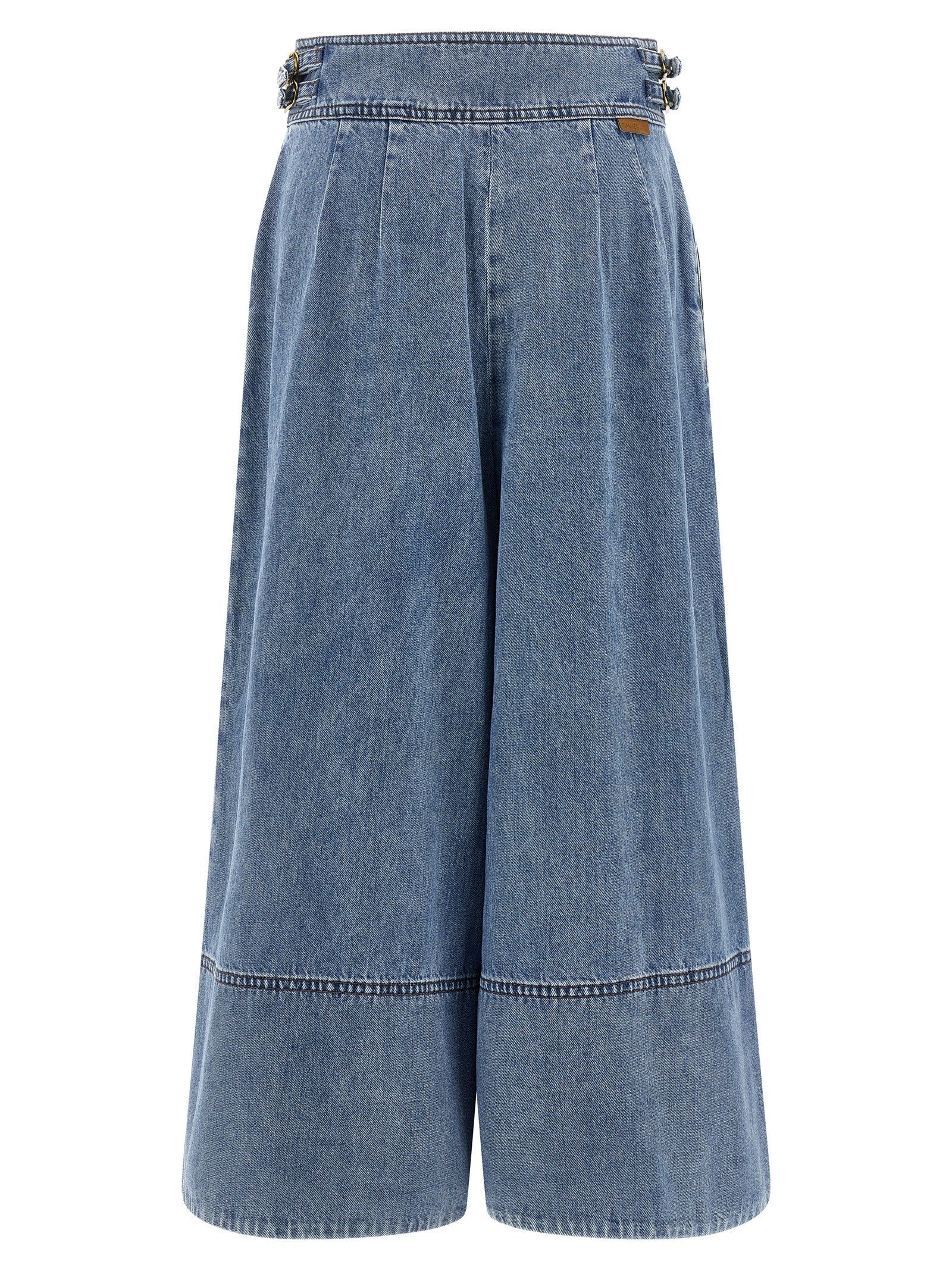 Zimmermann Denim Culotte Jeans Blue