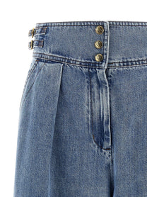 Zimmermann Denim Culotte Jeans Blue