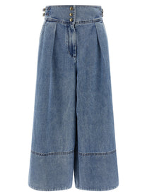 Zimmermann Denim Culotte Jeans Blue