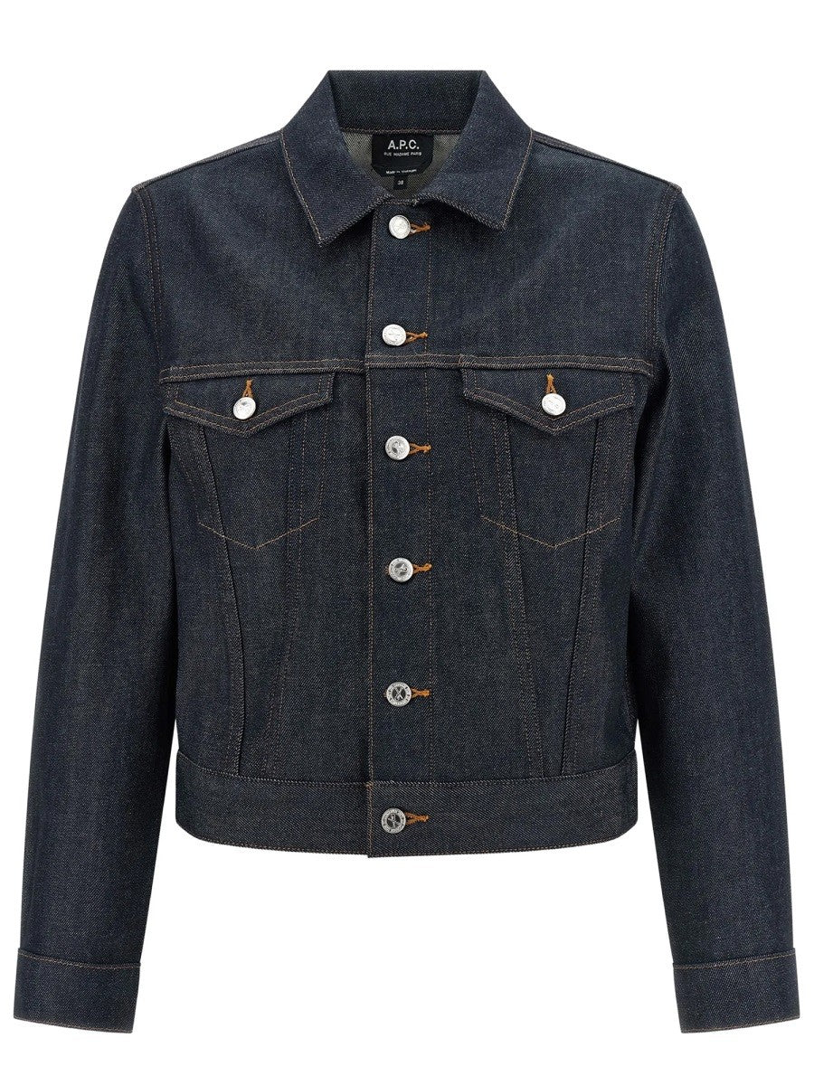 A.P.C Women's Denim Dion Jacket Blue