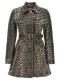 Ganni Denim Dress Gold