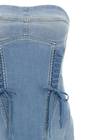Elisabetta Franchi Denim Dress Blue