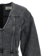 Haikure Denim Dress Grey, view 3