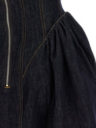 self-portrait Denim Dress Blue, view 4