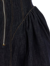 self-portrait Denim Dress Blue