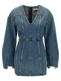 Haikure Denim Dress Blue