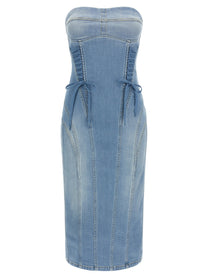 Elisabetta Franchi Denim Dress Blue