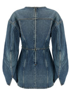 Haikure Denim Dress Blue, view 2