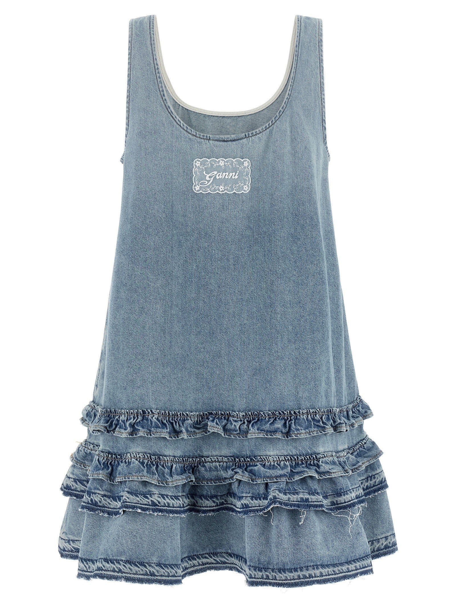 Ganni Denim Dress Blue